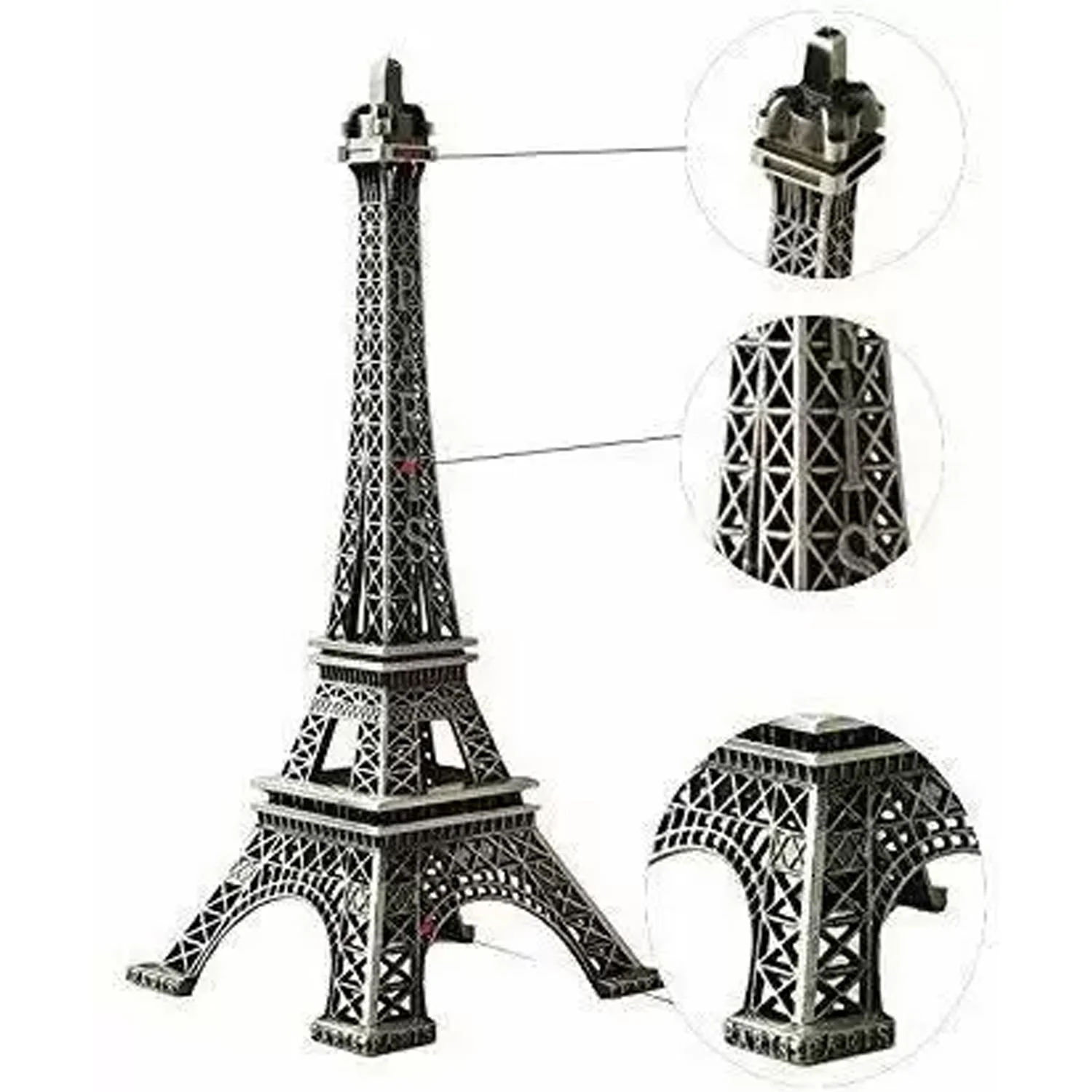 4733 Antique Finish 3D Metal Paris Eiffel Tower Metal  Showpiece 1 Pcs - Image 5