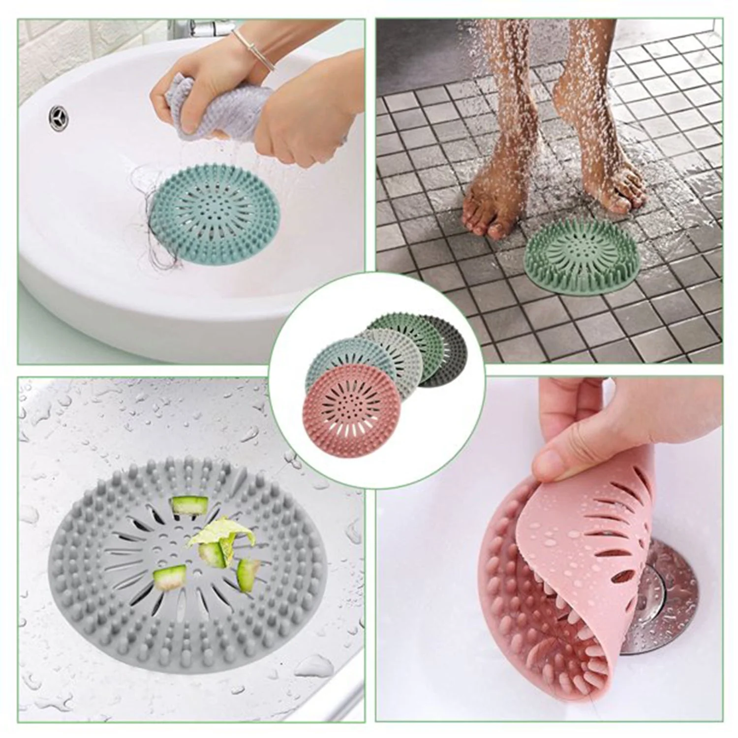 4738 Shower Drain Cover Used for draining water present over floor surfaces of bathroom and toilets etc. - Image 2