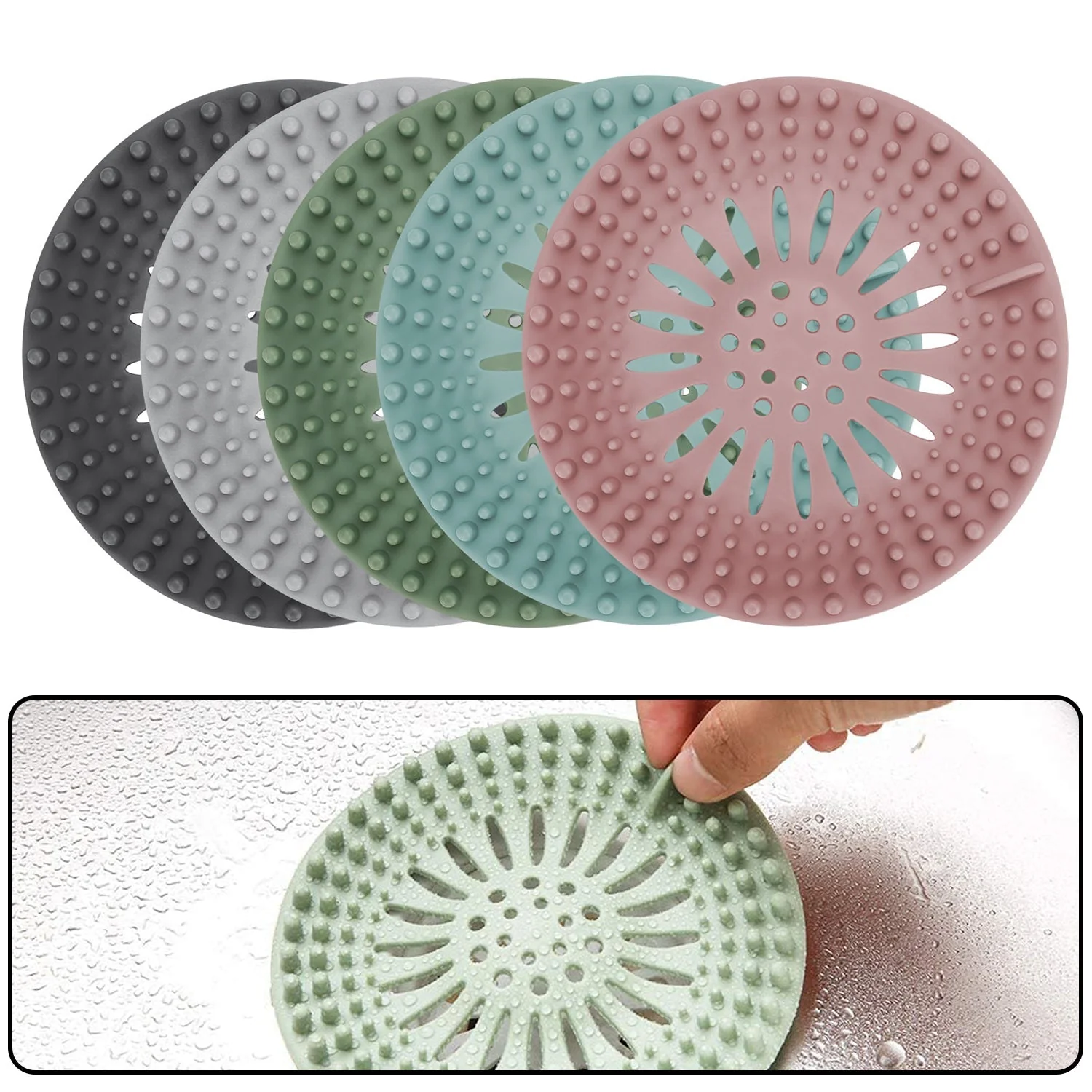 4738 Shower Drain Cover Used for draining water present over floor surfaces of bathroom and toilets etc. - Image 4