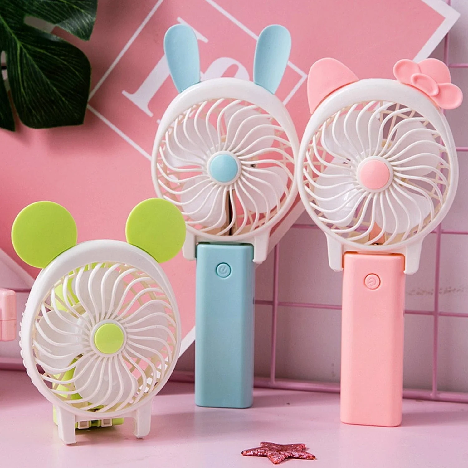 4765 Mini Cartoon Style Fan used in all kinds of places including household and many more for producing fresh air purposes. - Image 5