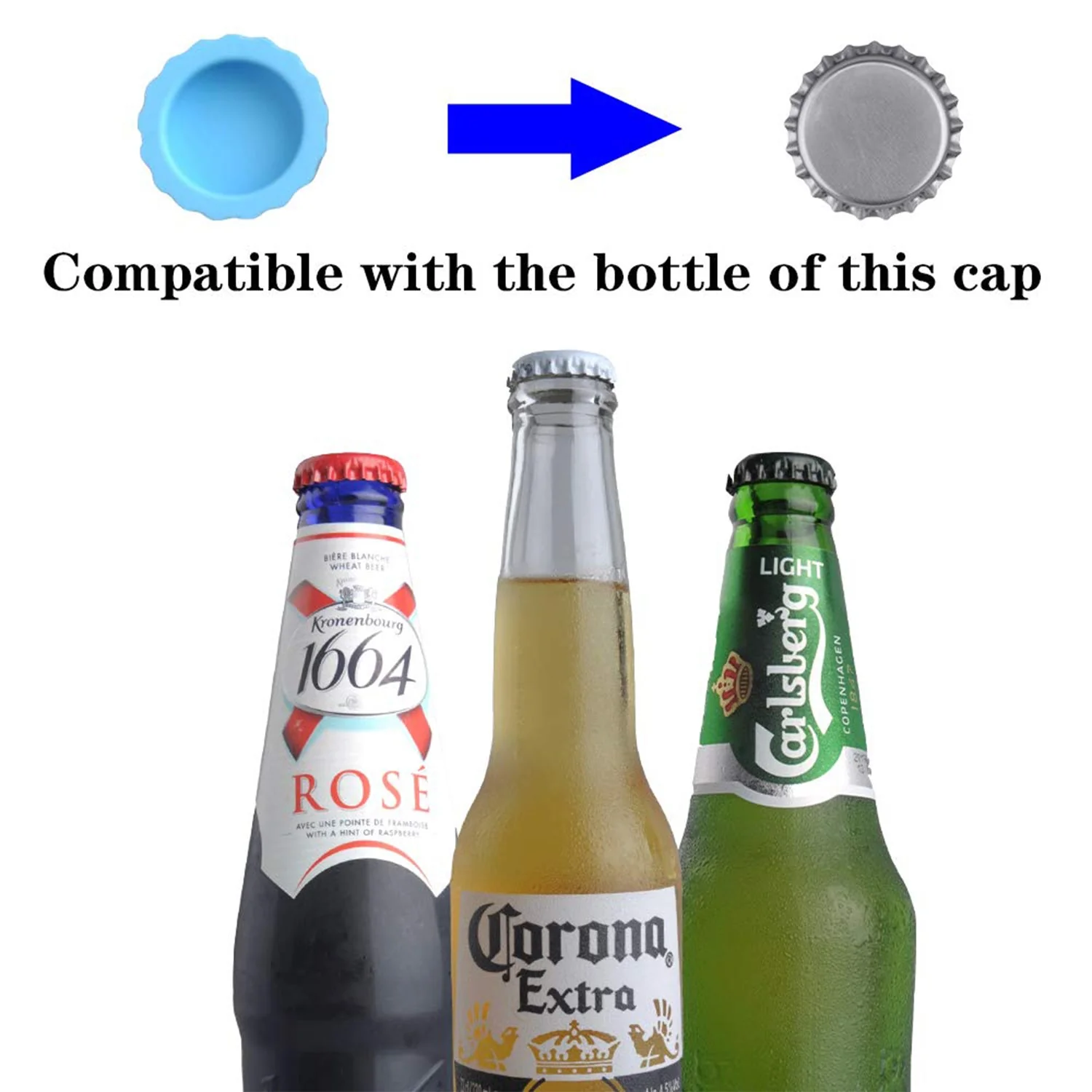 4789 Beer Savers Caps 6Pc used in soda and cold-drink bottles for covering bottle mouth. - Image 6