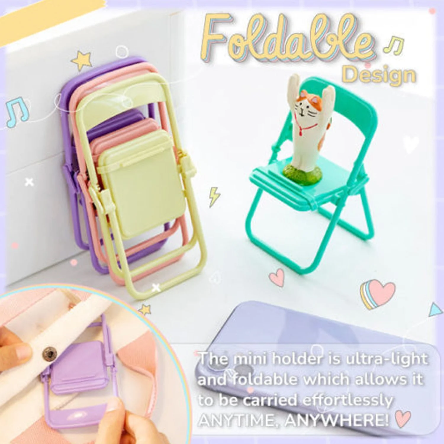 4797 1 Pc Chair Mobile Stand used in all kinds of household and official purposes as a stand and holder for mobiles and smartphones etc. - Image 3