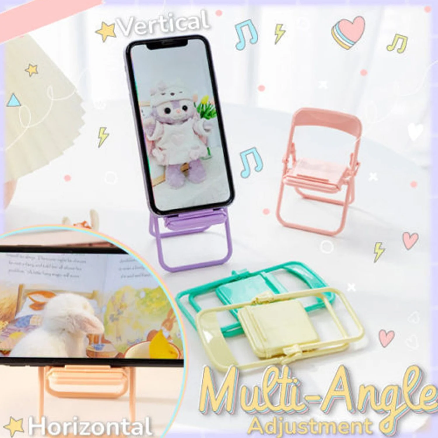 4797 1 Pc Chair Mobile Stand used in all kinds of household and official purposes as a stand and holder for mobiles and smartphones etc. - Image 6