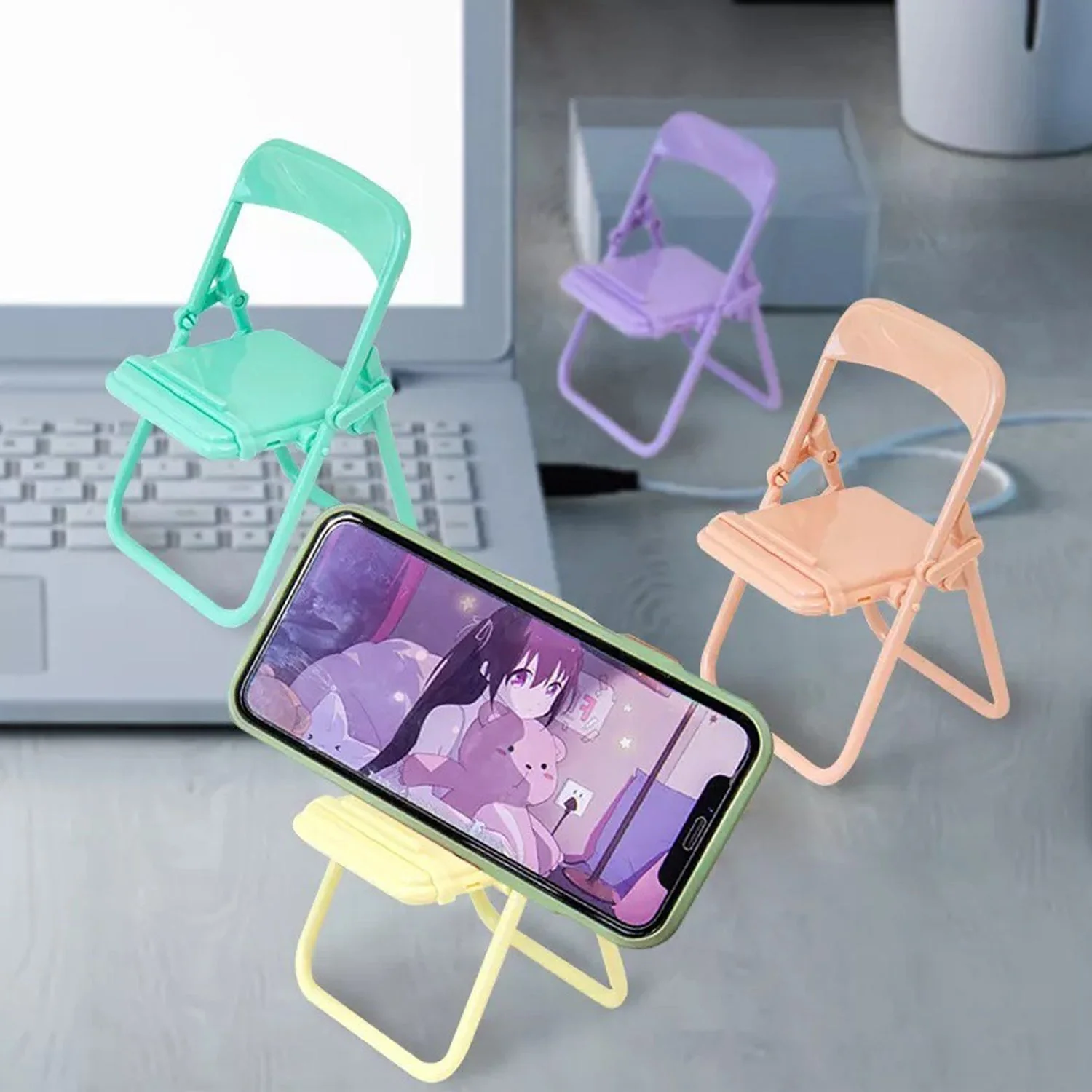 4797 1 Pc Chair Mobile Stand used in all kinds of household and official purposes as a stand and holder for mobiles and smartphones etc. - Image 7