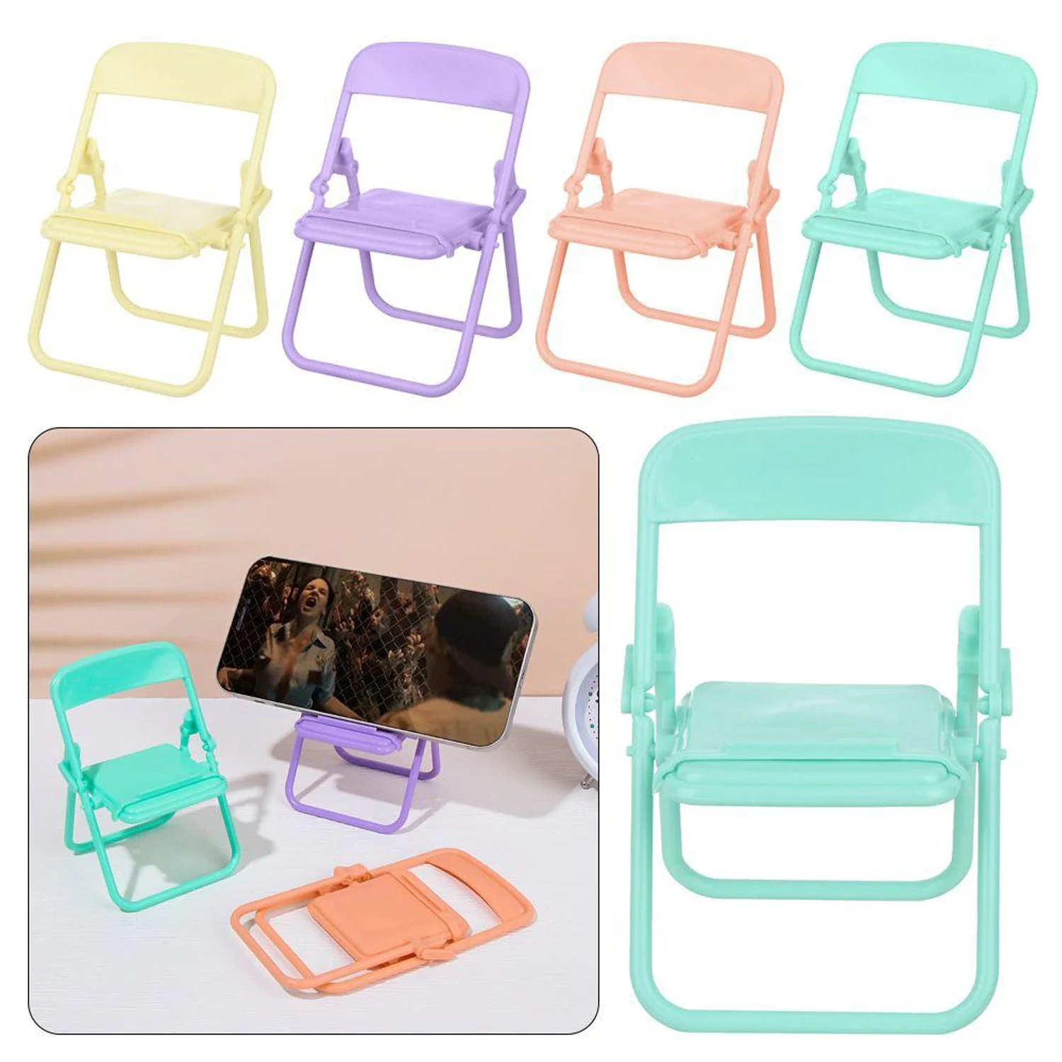 4797 1 Pc Chair Mobile Stand used in all kinds of household and official purposes as a stand and holder for mobiles and smartphones etc. - Image 8