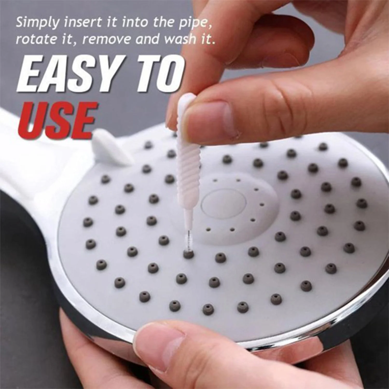 4985 10pcs Shower Nozzle Cleaning Brush, Reusable Multifunctional Shower Head Anti-Clogging Small Brush - Image 11