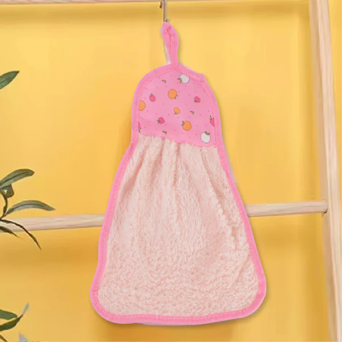 5040 Microfiber Wash Basin Hanging Hand Kitchen Towel Napkin with Loop - Image 6