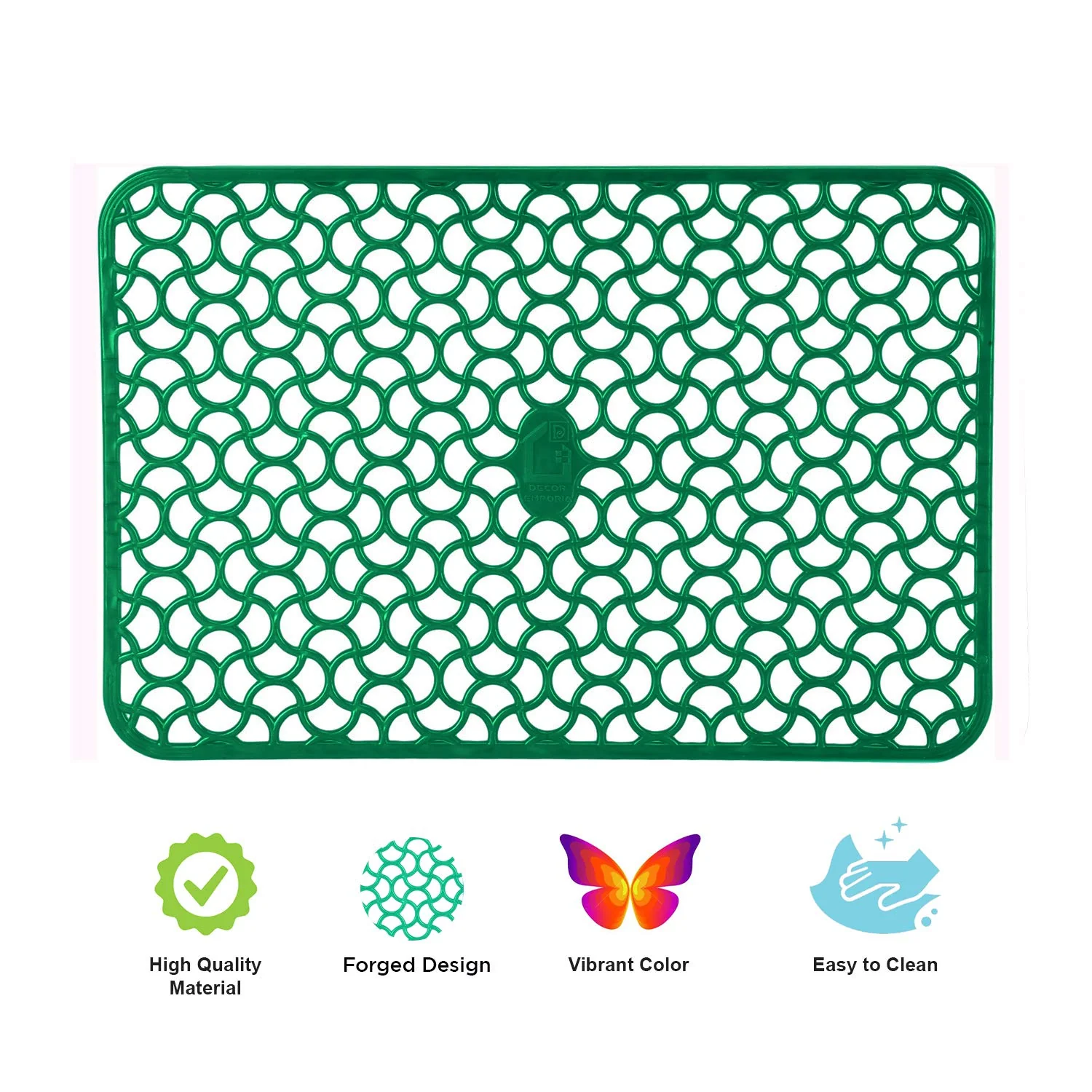 5237 Waterproof PVC Refrigerator Drawer Mats / Multipurpose Mats / Fridge Mats Set of 6 Pcs - Image 3