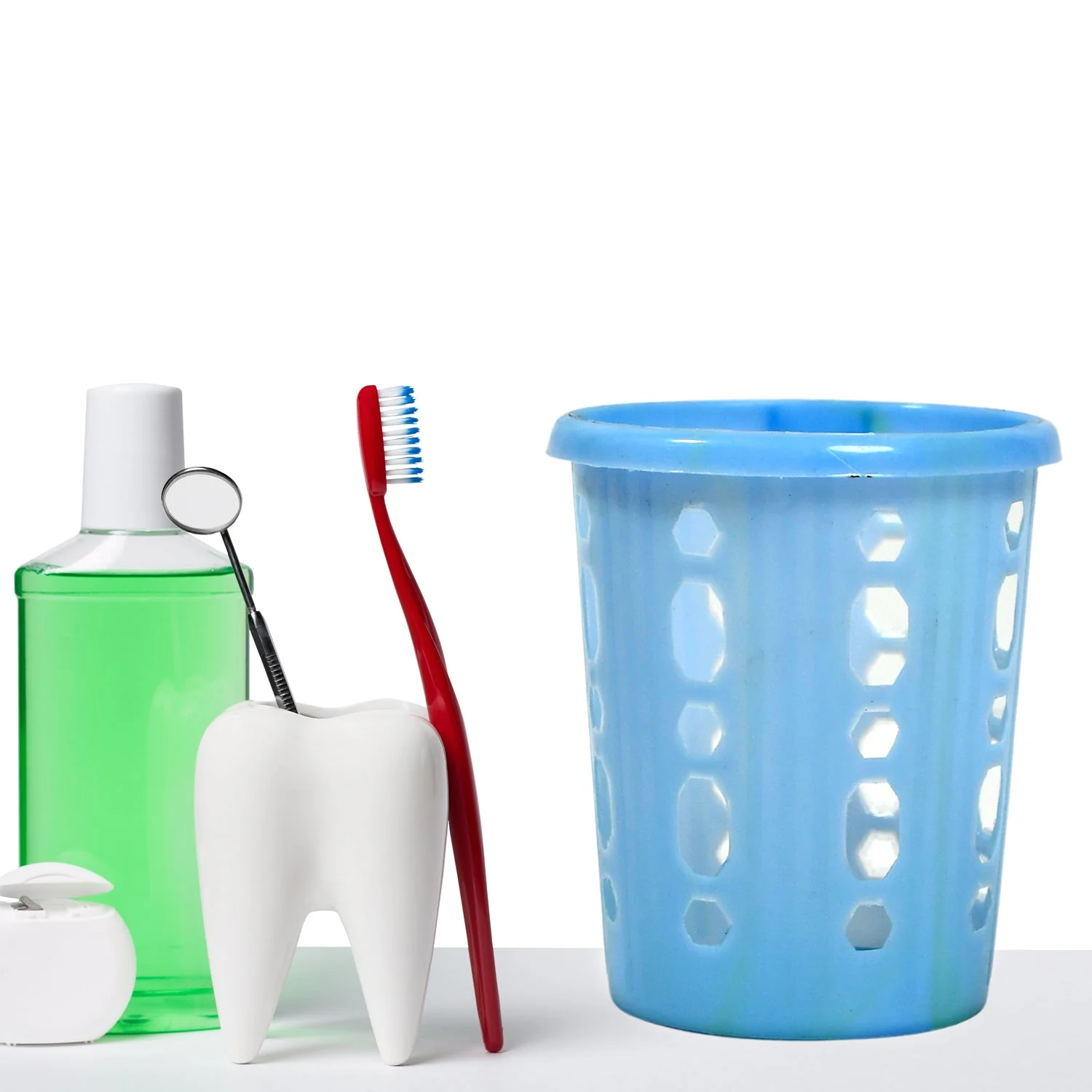 5247 Toothbrush Holder Tumbler Stand And Cutlery Holder For Home Use & Multiuse Holder - Image 5