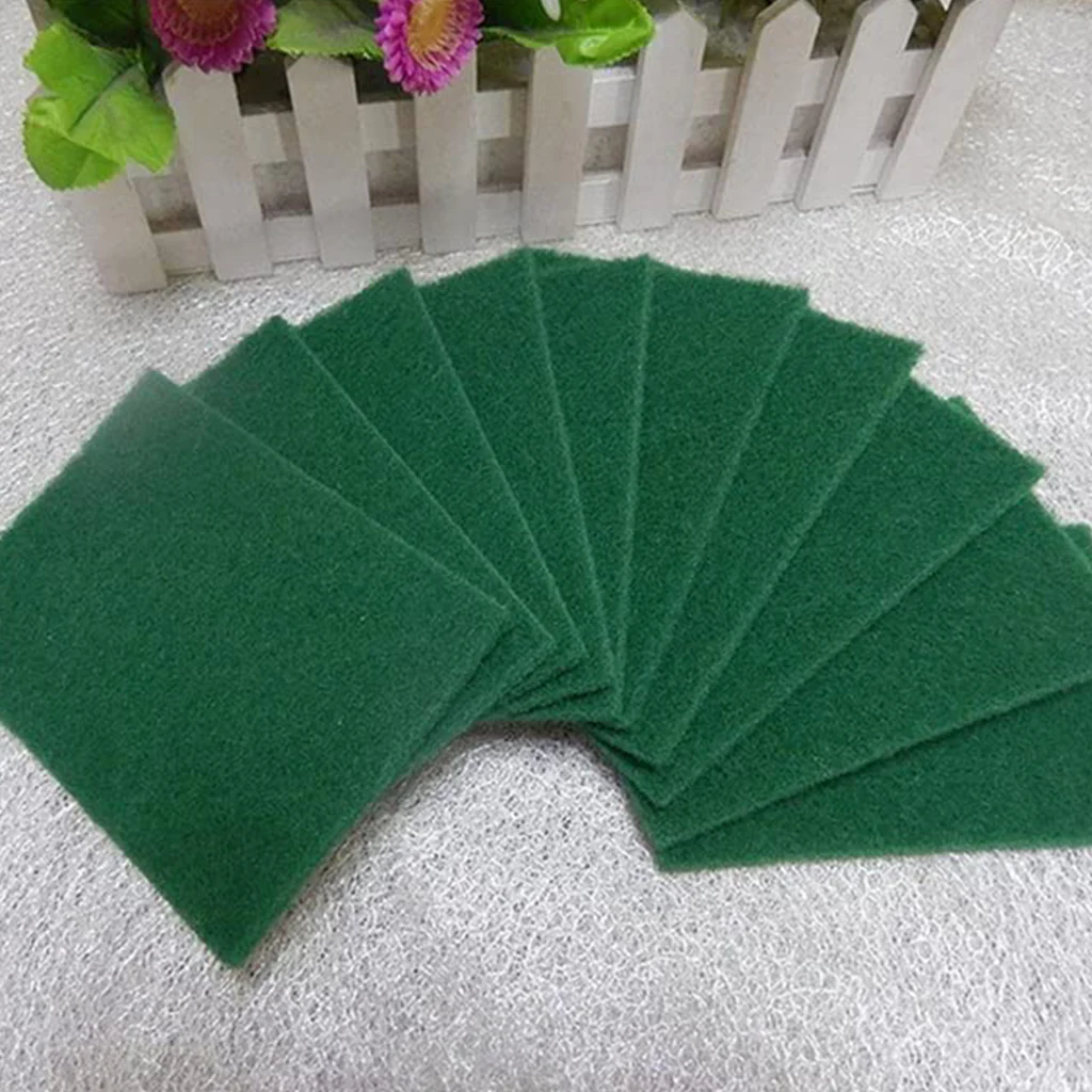 3410 Durable Heavy Duty Scour Pad General Purpose Scrub Sponge Scouring Pad Non-Scratch Pot Scrubber Pads Cleaning Sponge(PACK OF 10) - Image 4