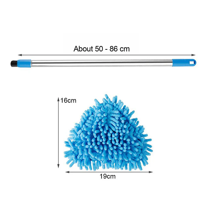 6001 Stainless Steel Road Adjustable Triangle Mop Used for Cleaning Dusty and Wet Floor Surfaces and Tiles - Image 3