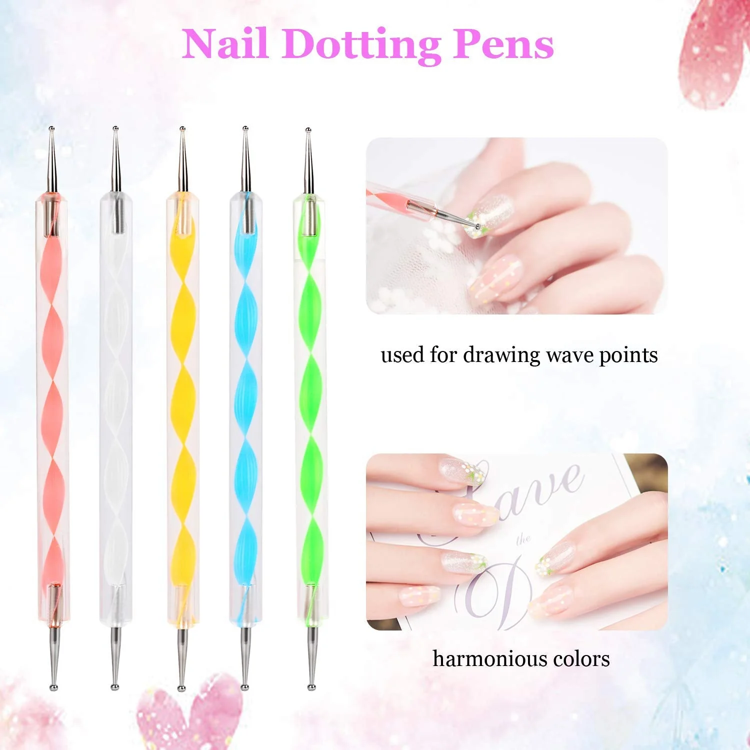 6020 Nail Art Point Pen and Set Used by Womens and Ladies for Their Fashion Purposes. - Image 3