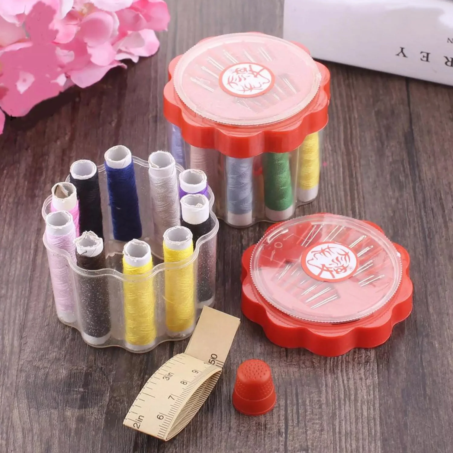 6050 24 Pc Sewing Box used in storing of thread roles and sewing stuff including all home purposes. - Image 2