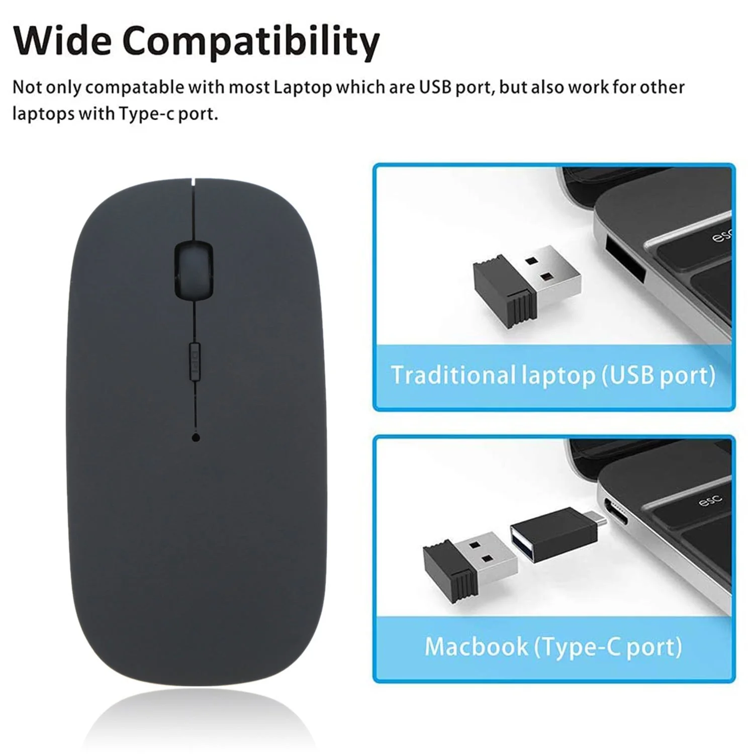 6077 Wireless Mouse for Laptop/PC/Mac/iPad pro/Computer - Image 5