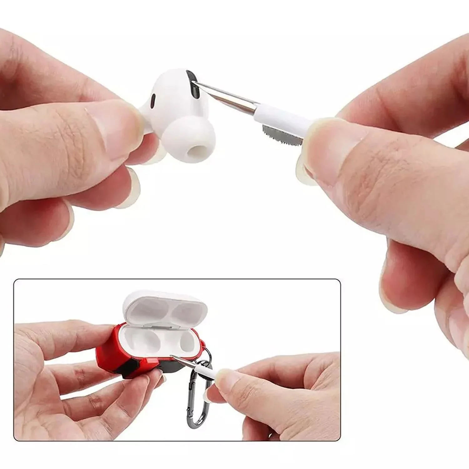 TM0274 3 In 1 Earbuds Cleaning Pen For Cleaning Of Ear Buds And Ear Phones Easily Without Having Any Damage. - Image 5