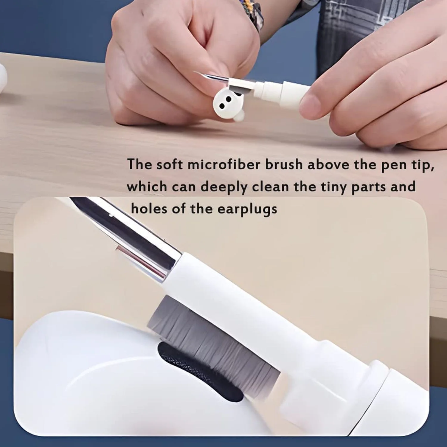 TM0274 3 In 1 Earbuds Cleaning Pen For Cleaning Of Ear Buds And Ear Phones Easily Without Having Any Damage. - Image 7