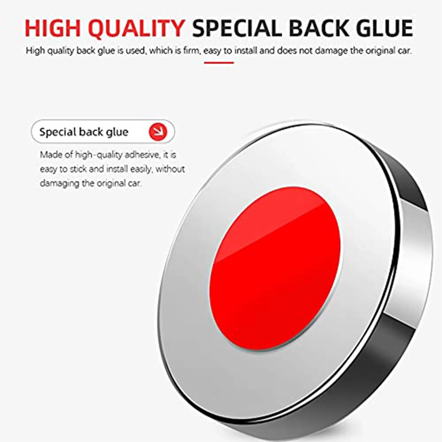 6205 360DEGREE BLIND SPOT ROUND WIDE ANGLE ADJUSTABLE CONVEX REAR VIEW MIRROR - PACK OF 2 - Image 4