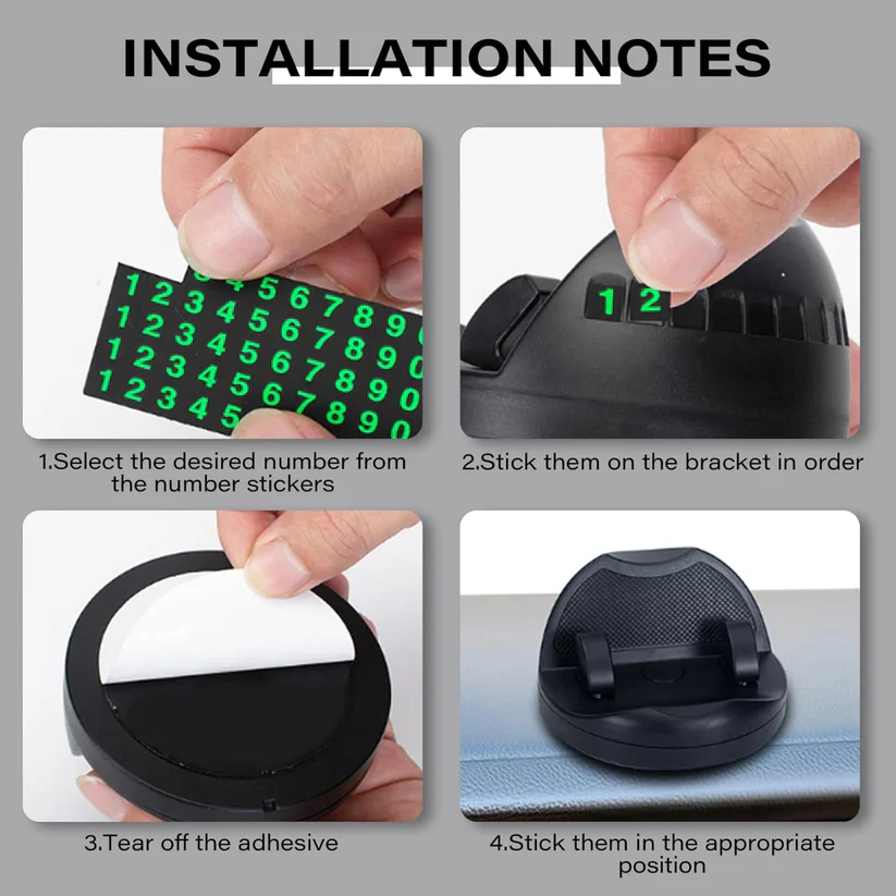6236 2 in 1 Car Anti-Slip Mat, Phone Holder Non Slip Sticky Phone Mount Holder (1 Set) - Image 2