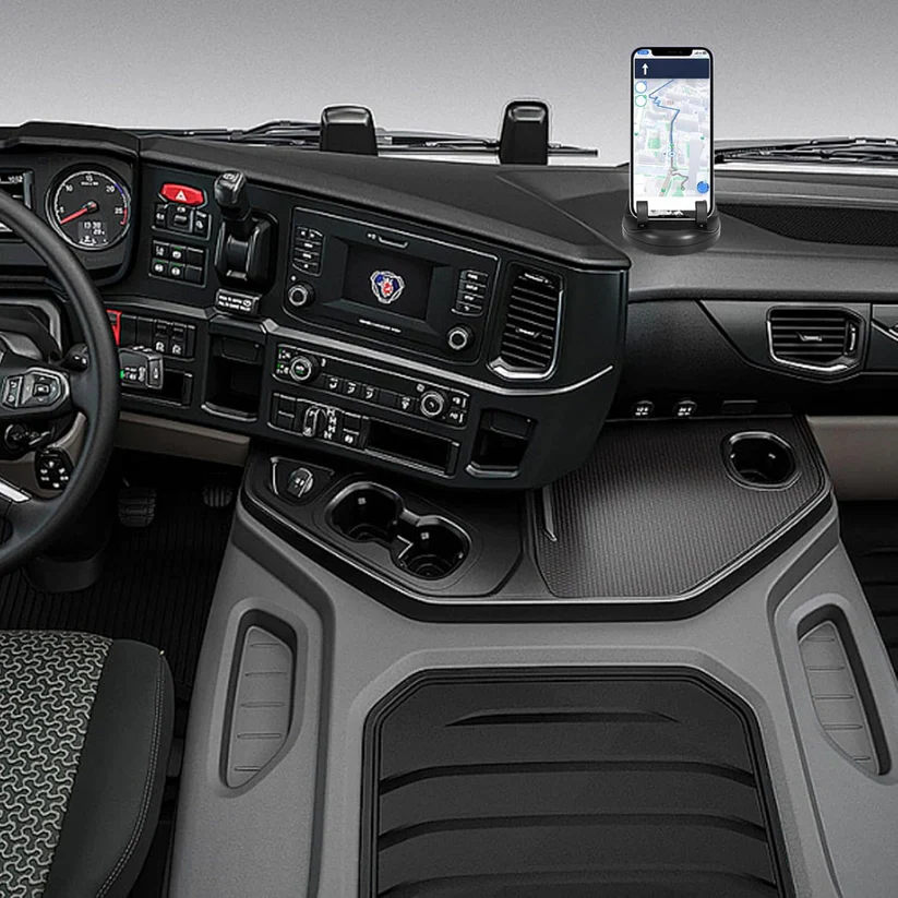 6236 2 in 1 Car Anti-Slip Mat, Phone Holder Non Slip Sticky Phone Mount Holder (1 Set) - Image 4