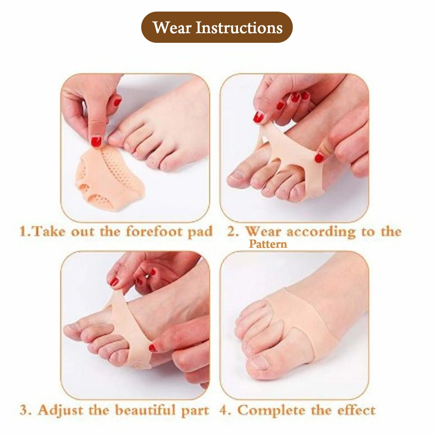 6257 SILICONE TIPTOE PROTECTOR AND COVER USED IN PROTECTION OF TOE FOR MEN AND WOMEN - Image 7