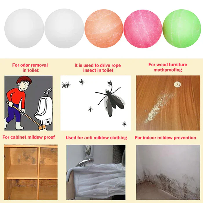 AM3497 Wonder Fresh Disinfectant Toilet Balls 200gm Pack of 5 Pcs - Image 5