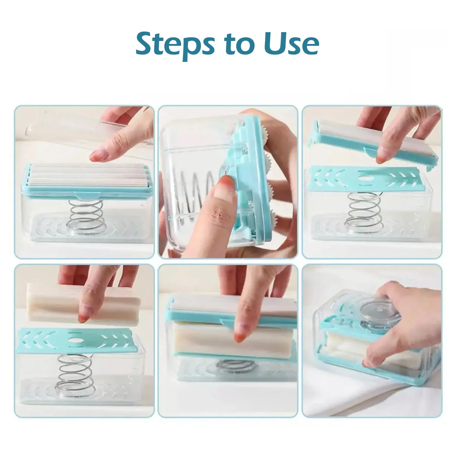 6296 2-in-1 Portable Soap Dish & Soap Dispenser with Roller and Drain Holes, Multifunctional Soap Holder Foaming Soap Bar Box for Home, Kitchen, Bathroom - Image 7