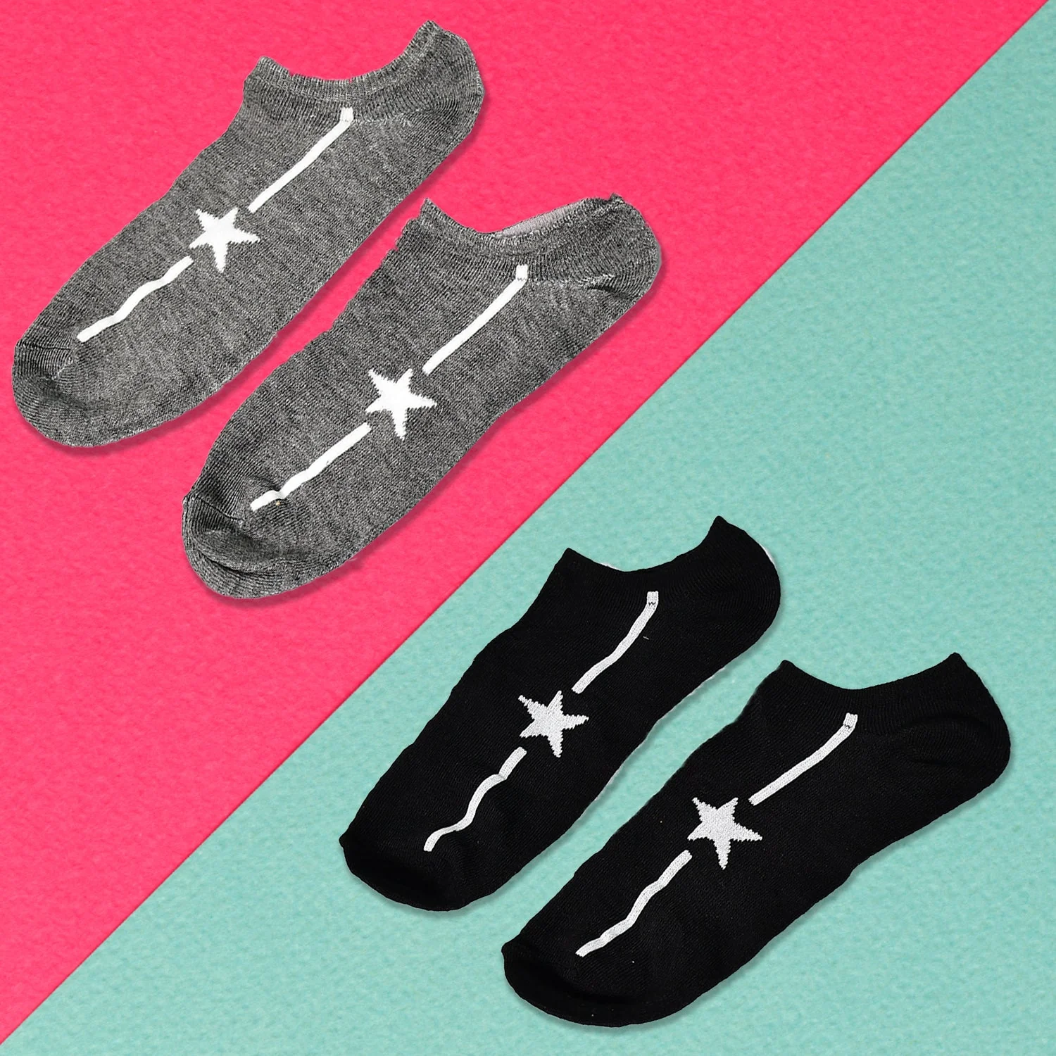 6364 1PAIR SOCKS PRINTED TRENDY MULTIPLE DESIGNER SOCKS. - Image 5