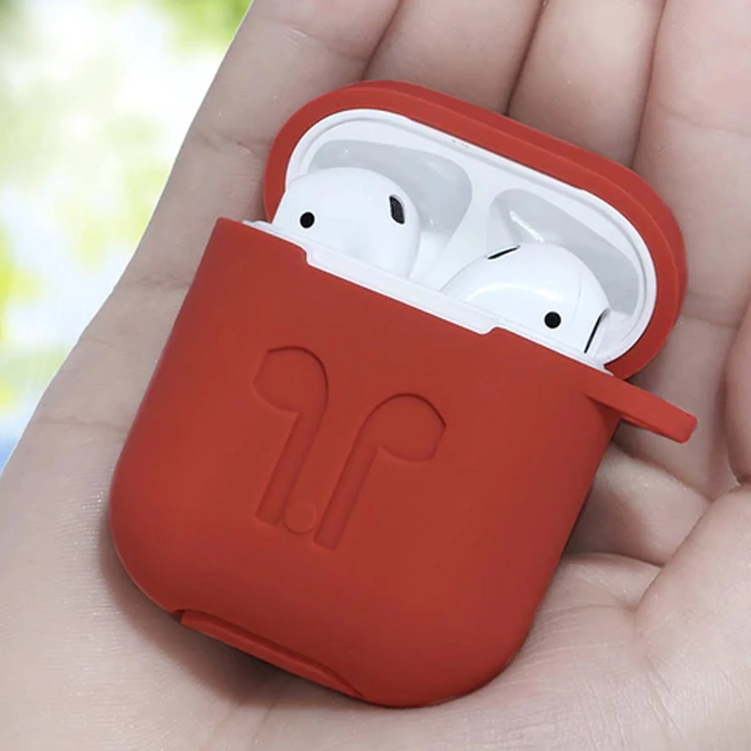 6473 Silicone Shockproof Protection Wireless Headphones Cover with Metal Keychain - Image 4