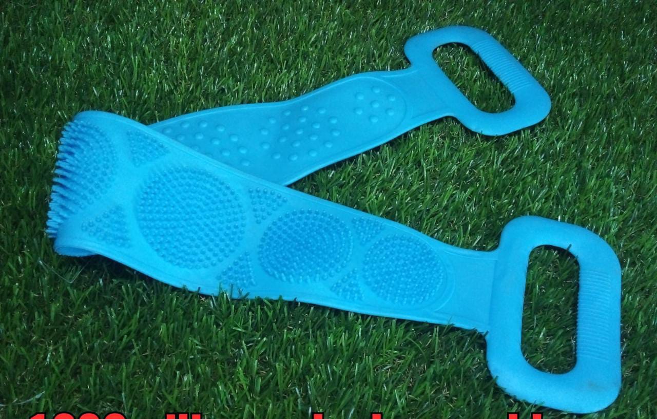 6637 Silicone Body Back Scrubber, Double Side Bathing Brush for Skin Deep Cleaning Massage. - Image 13