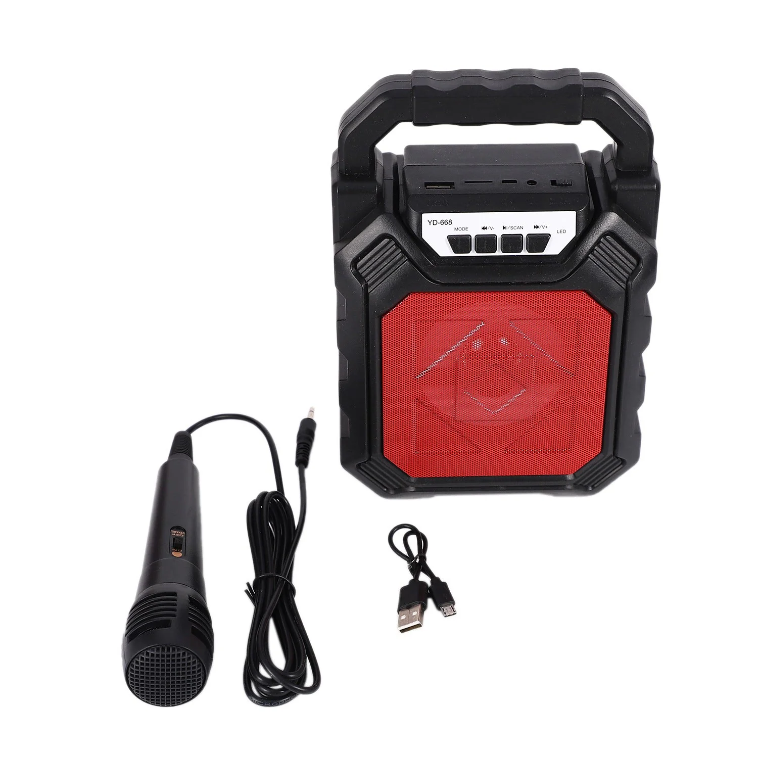 6642 Wireless Bluetooth Portable Boom Box Subwoofer Support Mic Input Outdoor Speaker 5 W Bluetooth Speaker - Image 2