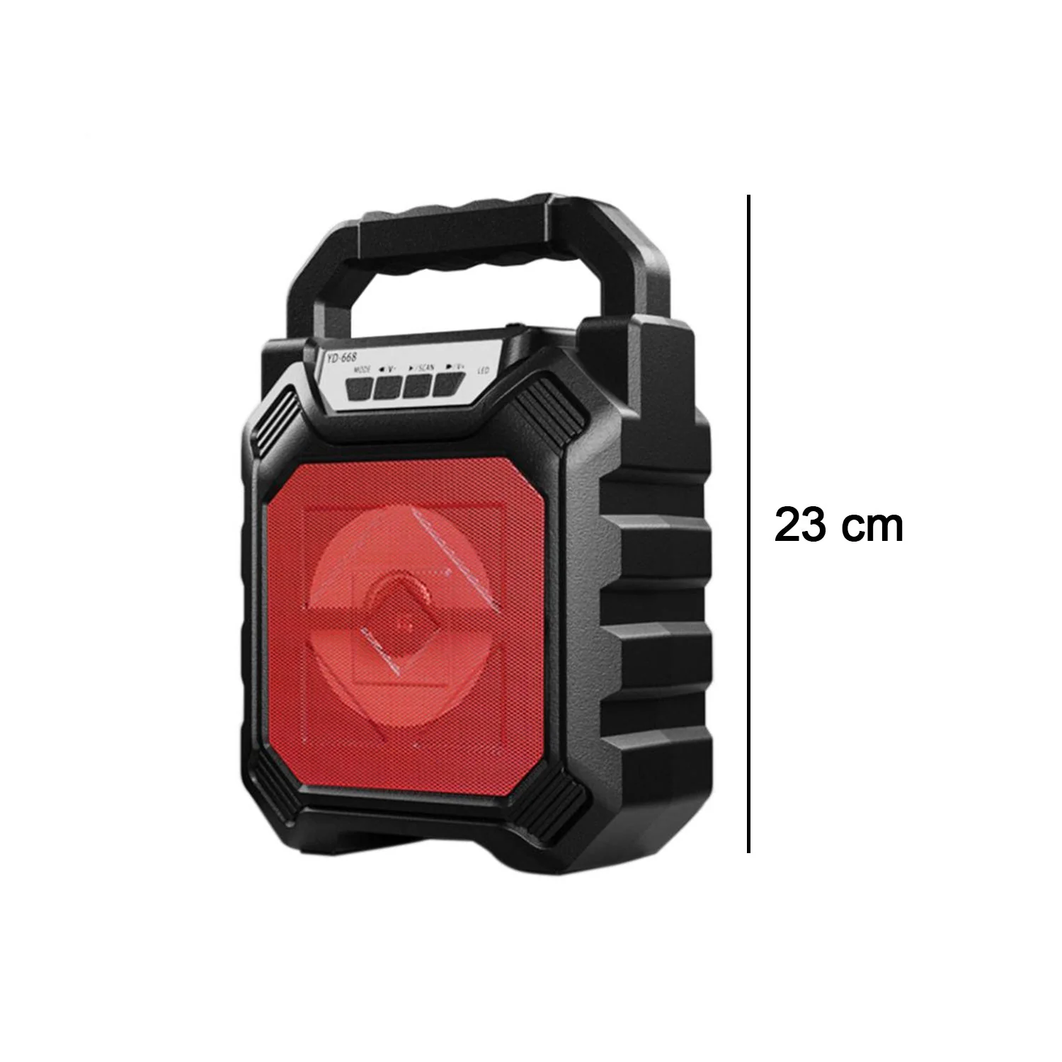 6642 Wireless Bluetooth Portable Boom Box Subwoofer Support Mic Input Outdoor Speaker 5 W Bluetooth Speaker - Image 4