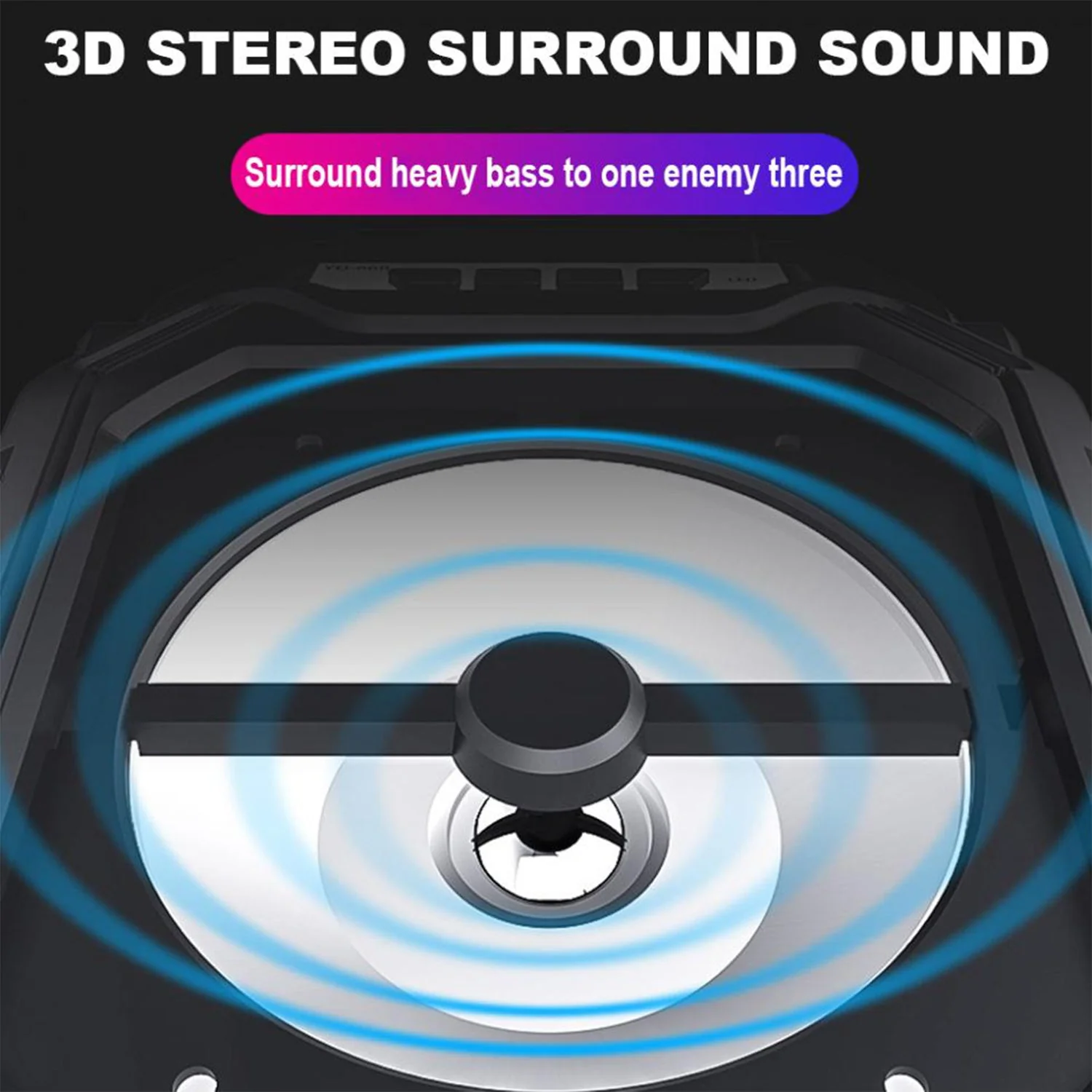 6642 Wireless Bluetooth Portable Boom Box Subwoofer Support Mic Input Outdoor Speaker 5 W Bluetooth Speaker - Image 5