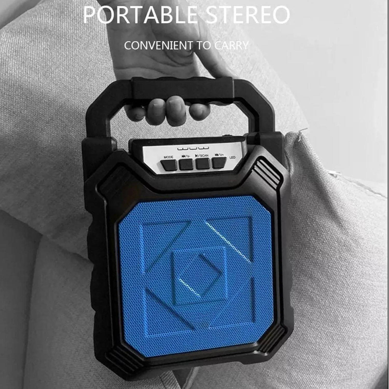6642 Wireless Bluetooth Portable Boom Box Subwoofer Support Mic Input Outdoor Speaker 5 W Bluetooth Speaker - Image 7