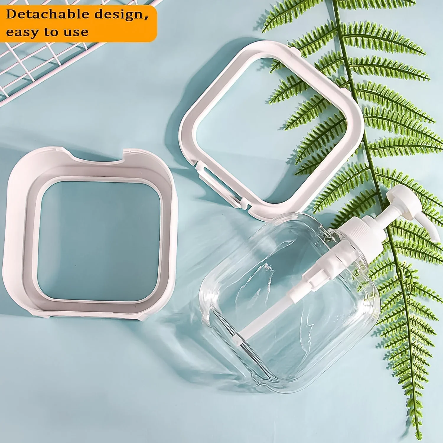 AM7130 Snap sink Dispenser Plastic Clear Empty Pump Lotion Bottles (1 Set) - Image 5