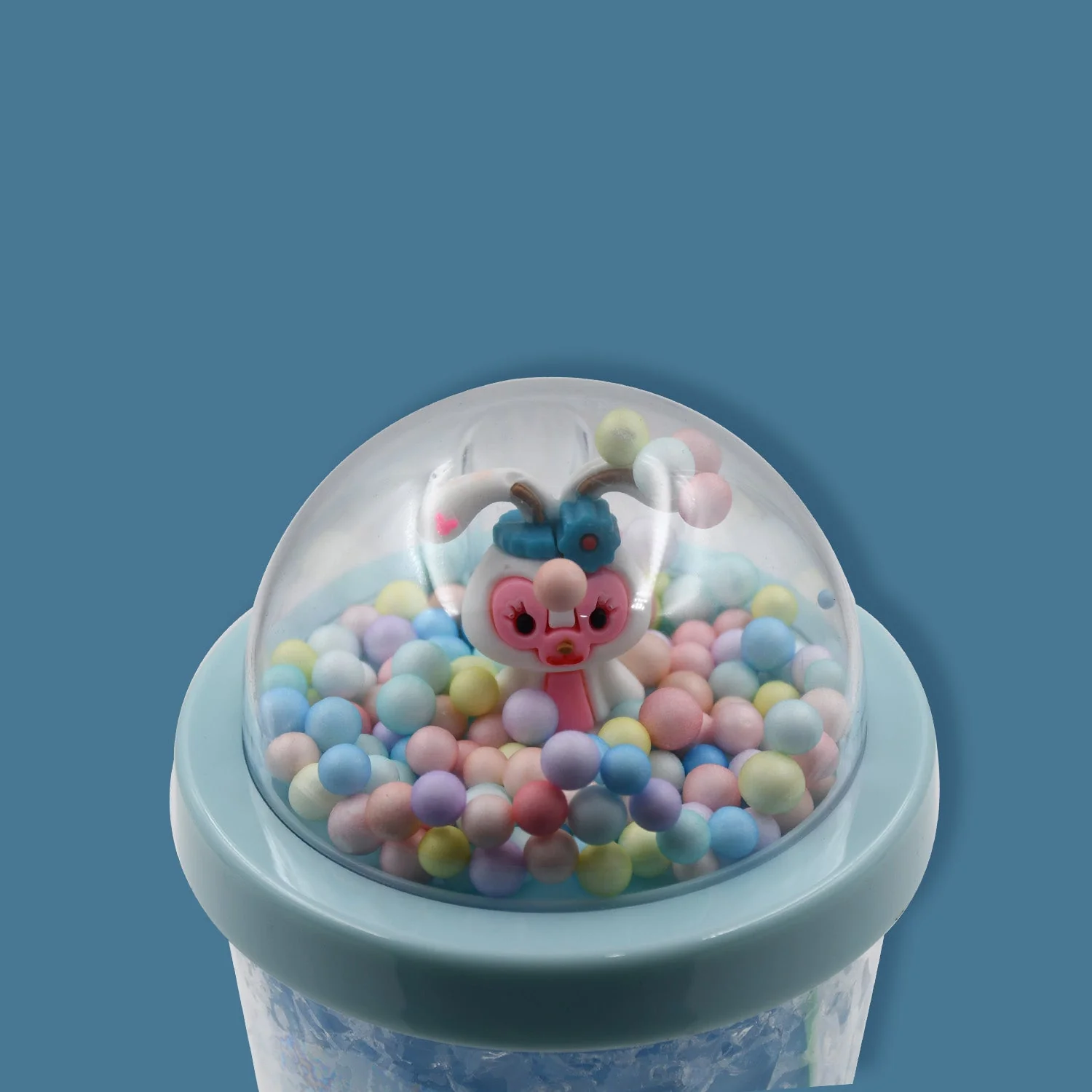 6883C LED Light Unicorn Sipper Water Bottle Mason Jar Tumbler with Straw for Kids Glitter Sipper with Toy Drinking Cups for Boys and Girls School/Tuition/Gym/ Picnic, Kids and Adults, Birthday Return Gifts - Image 3