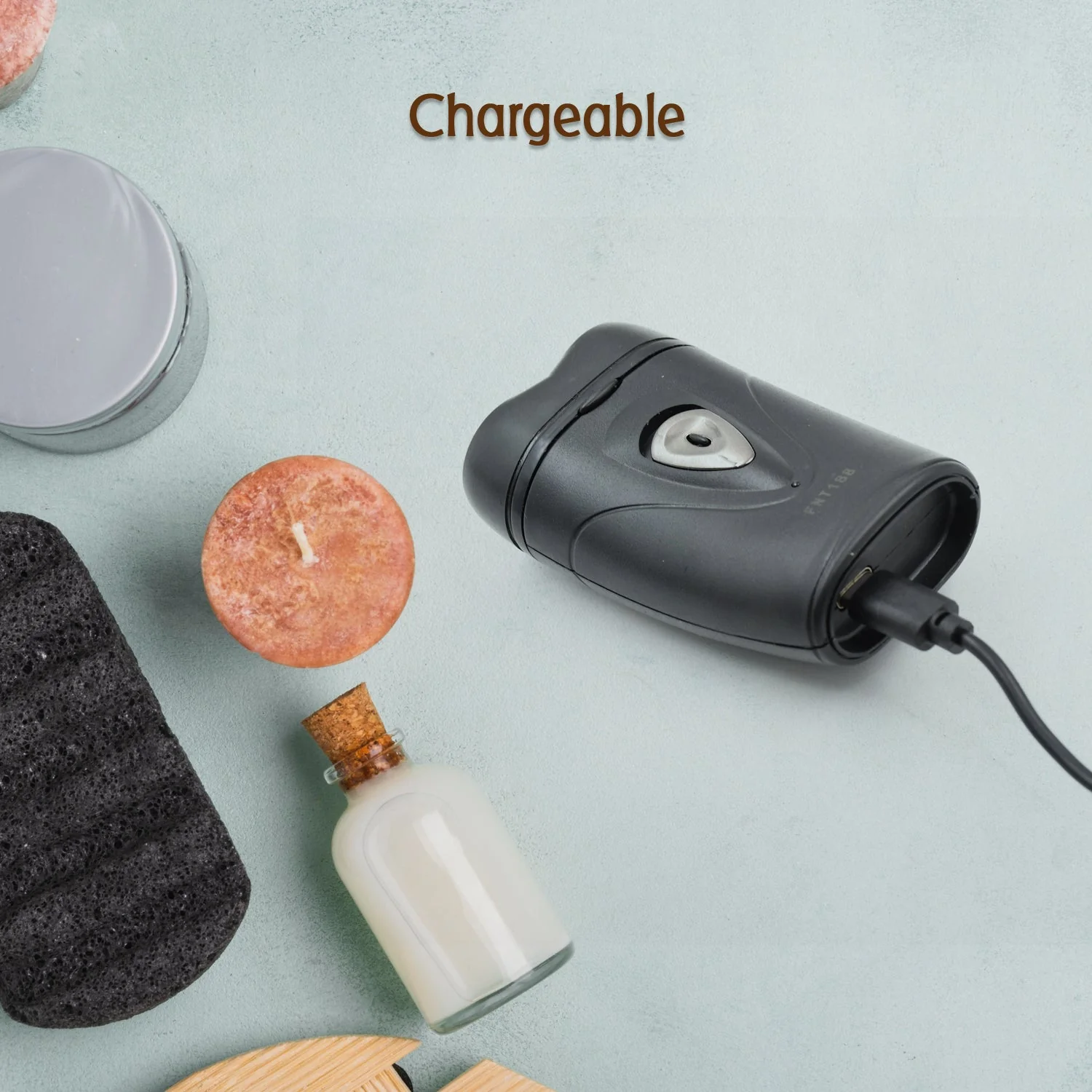 6977 Men's Electric Shaver with Double Floating Heads Rechargeable | Portable, Cordless, Travel Electric for Men | USB Rechargeable Shaver | Water Resistant | Flexible Floating Shaving Heads - Image 6