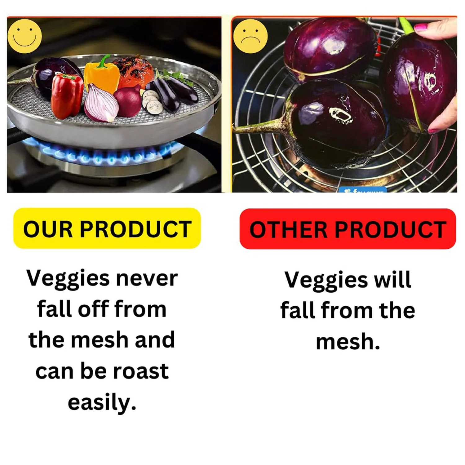 7119 Steel Roaster Grill Jali For Papad ,Tandoor & Chapati Roast Use ( 1 pc ) - Image 5