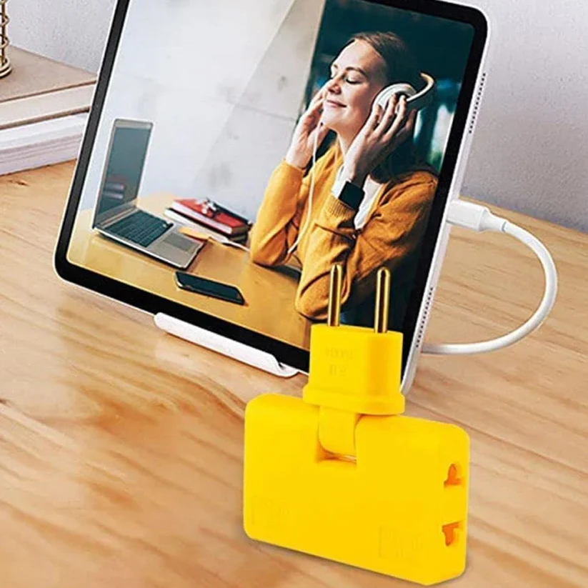 7219 Wireless 3 in 1 Foldable Wall Plug Adapter / Socket / Converter (1 Pc) - Image 5