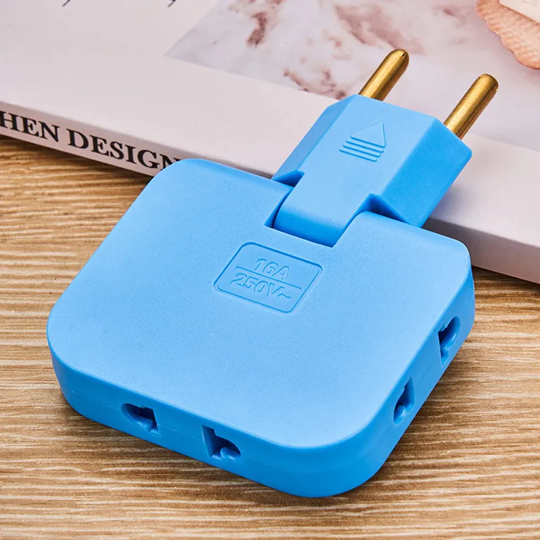 7219 Wireless 3 in 1 Foldable Wall Plug Adapter / Socket / Converter (1 Pc) - Image 6