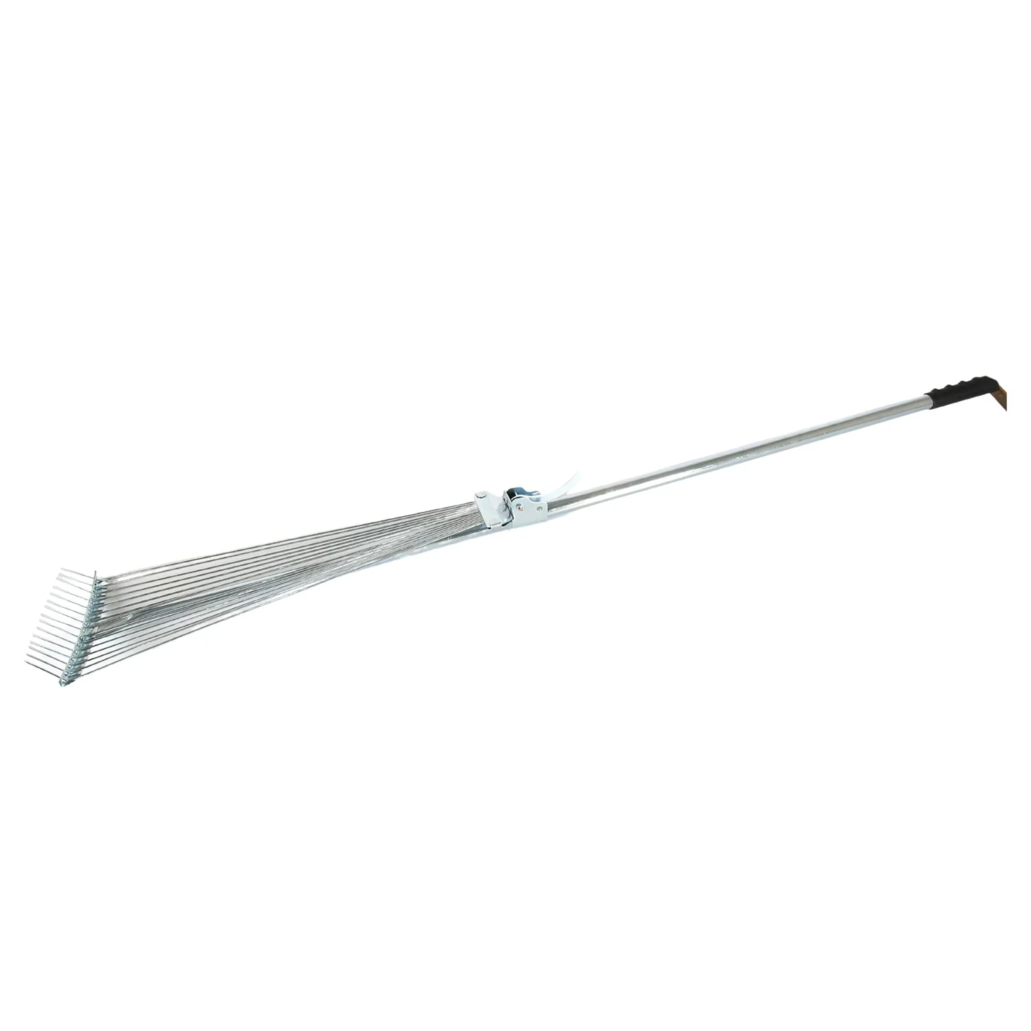 7599 115-152 CM Rake for Gardening, Stainless Steel Telescopic Garden Rake for Quick Clean Up of Lawn and Yard, Adjustable Rake Claws Spacing Garden Broom with Long Handle for Clean Leaves (MOQ :- 12 pc) - Image 4