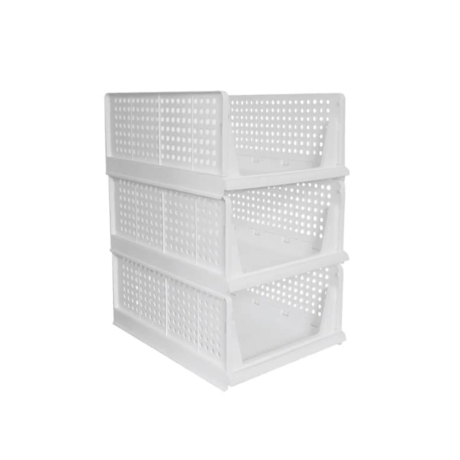 7732 3 Layer Clothes Organizer for Wardrobe Cupboard Organizer for Clothes Foldable and Stackable Closet Organizer Drawer Organizer for Clothes, Multi Purpose Plastic Drawer - Image 5