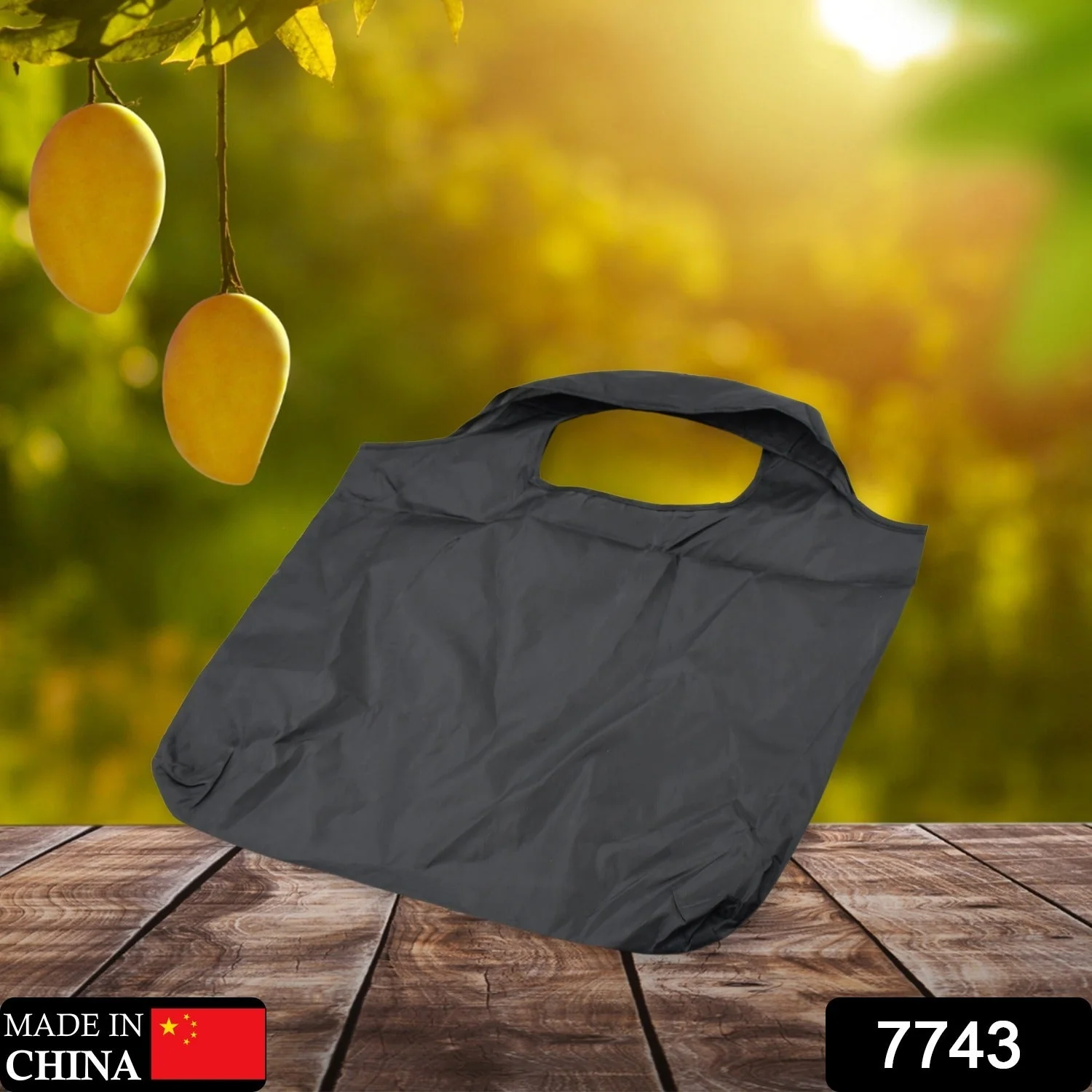 7743 Reusable Grocery Bags, Reusable Shopping Bags With Small Pocket, Heavy Duty, DIY Kitchen Reusable Bags Machine Washable, Foldable Bags - Image 2