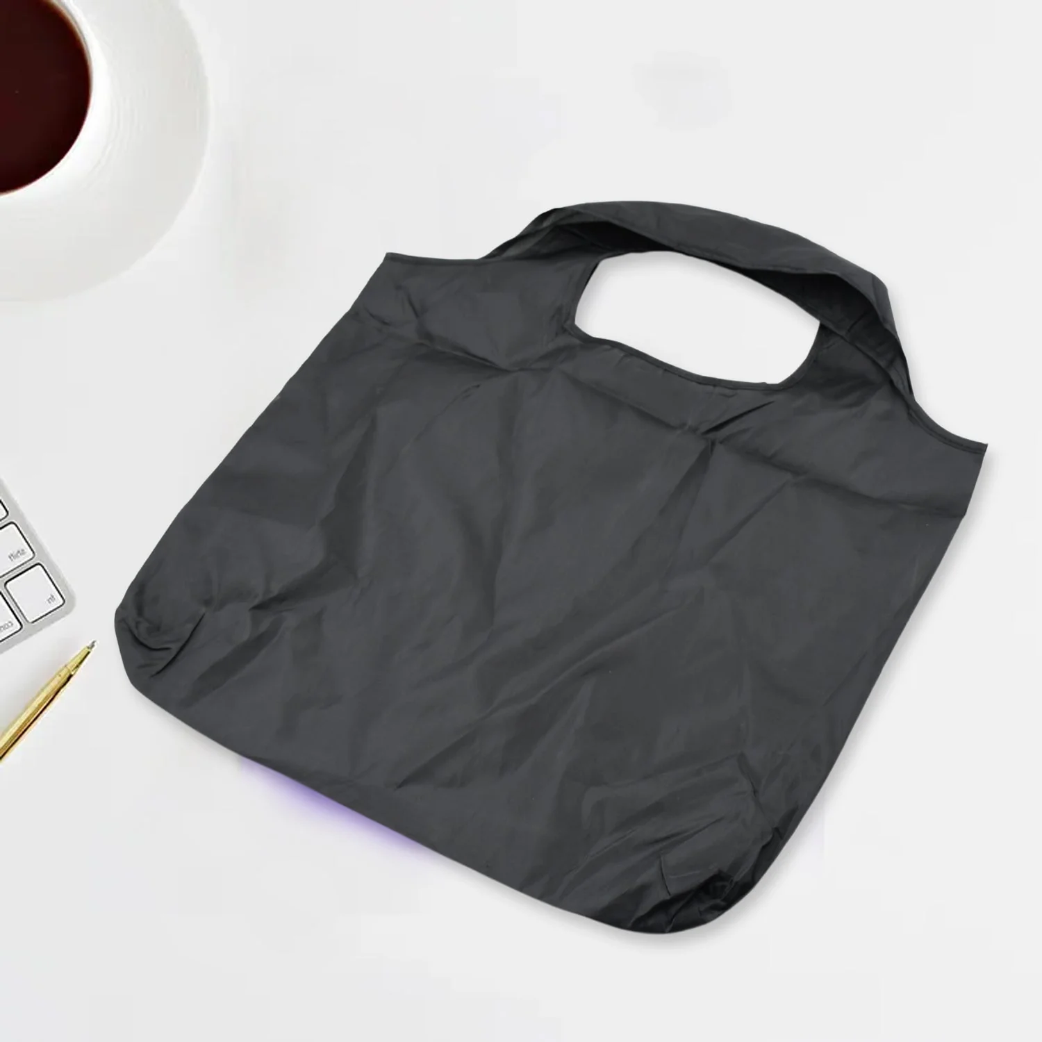 7743 Reusable Grocery Bags, Reusable Shopping Bags With Small Pocket, Heavy Duty, DIY Kitchen Reusable Bags Machine Washable, Foldable Bags - Image 3