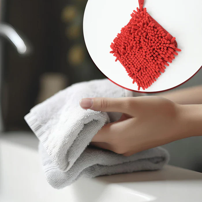 7806 SUPER SOFT HANGING HAND TOWEL FOR KITCHEN AND BATHROOM - Image 3
