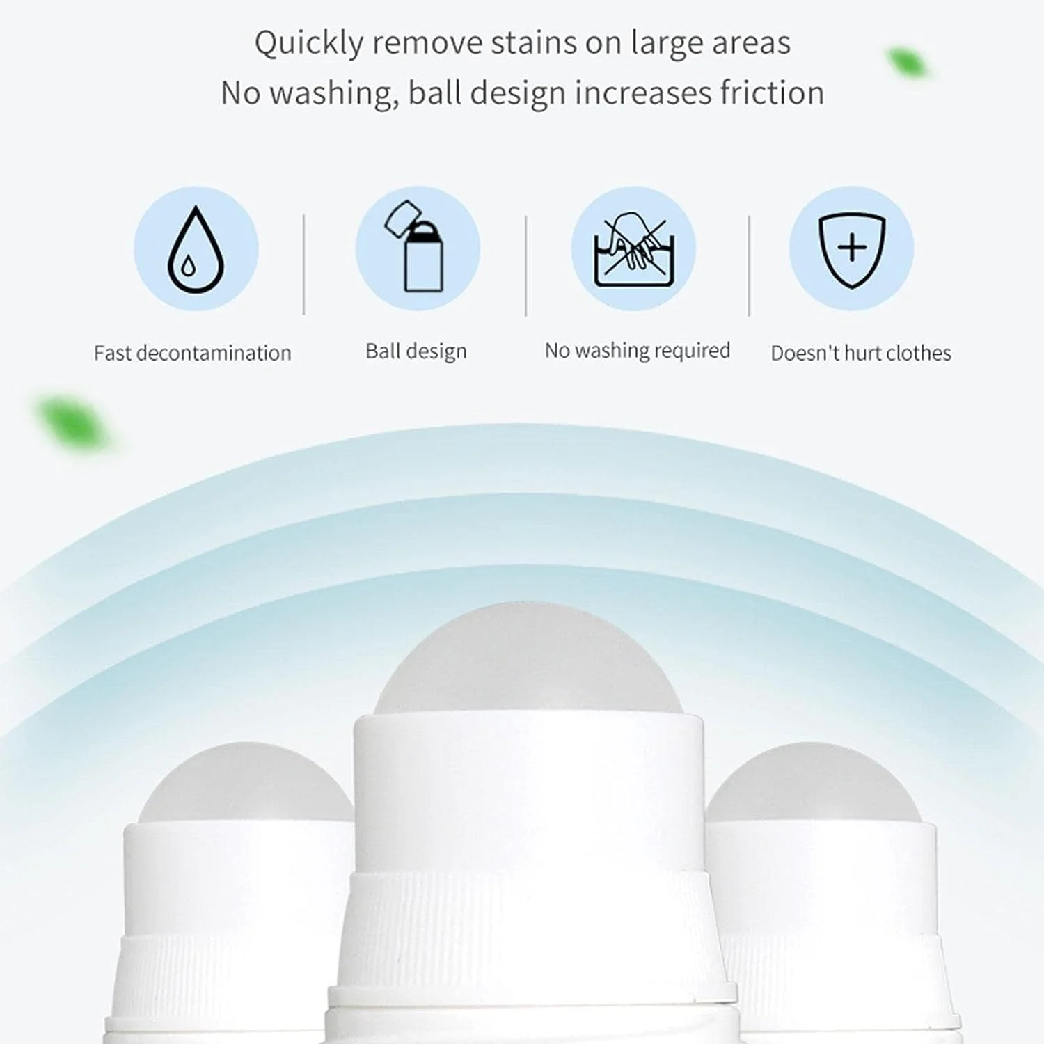 AM7759 Clothes Stain Remover Bead Design Emergency Stain Rescue Roller-ball Cleaner for Natural Fabric Removes Oil Almost All Types of Fabrics - Image 4