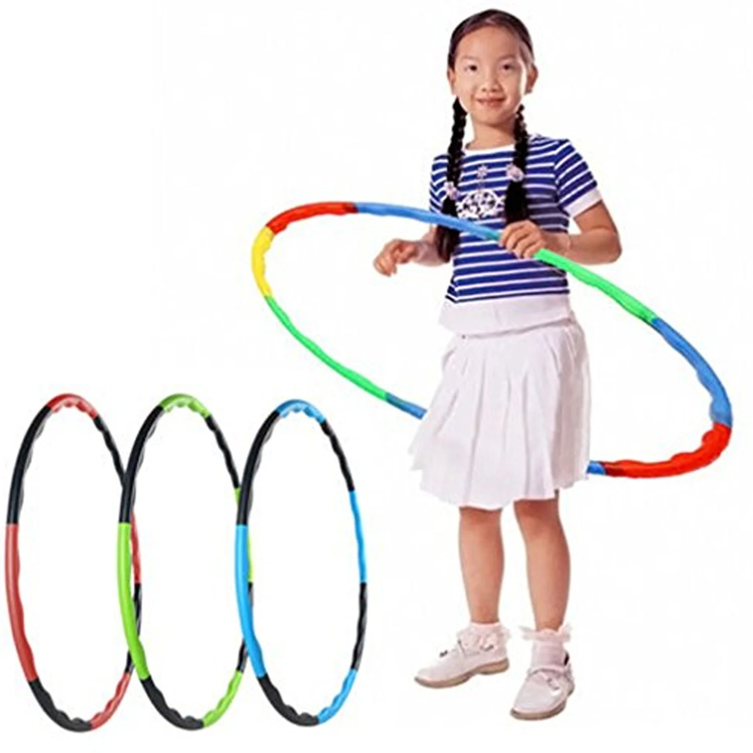 8020 Hoops Hula Interlocking Exercise Ring for Fitness with Dia Meter Boys Girls and Adults - Image 6