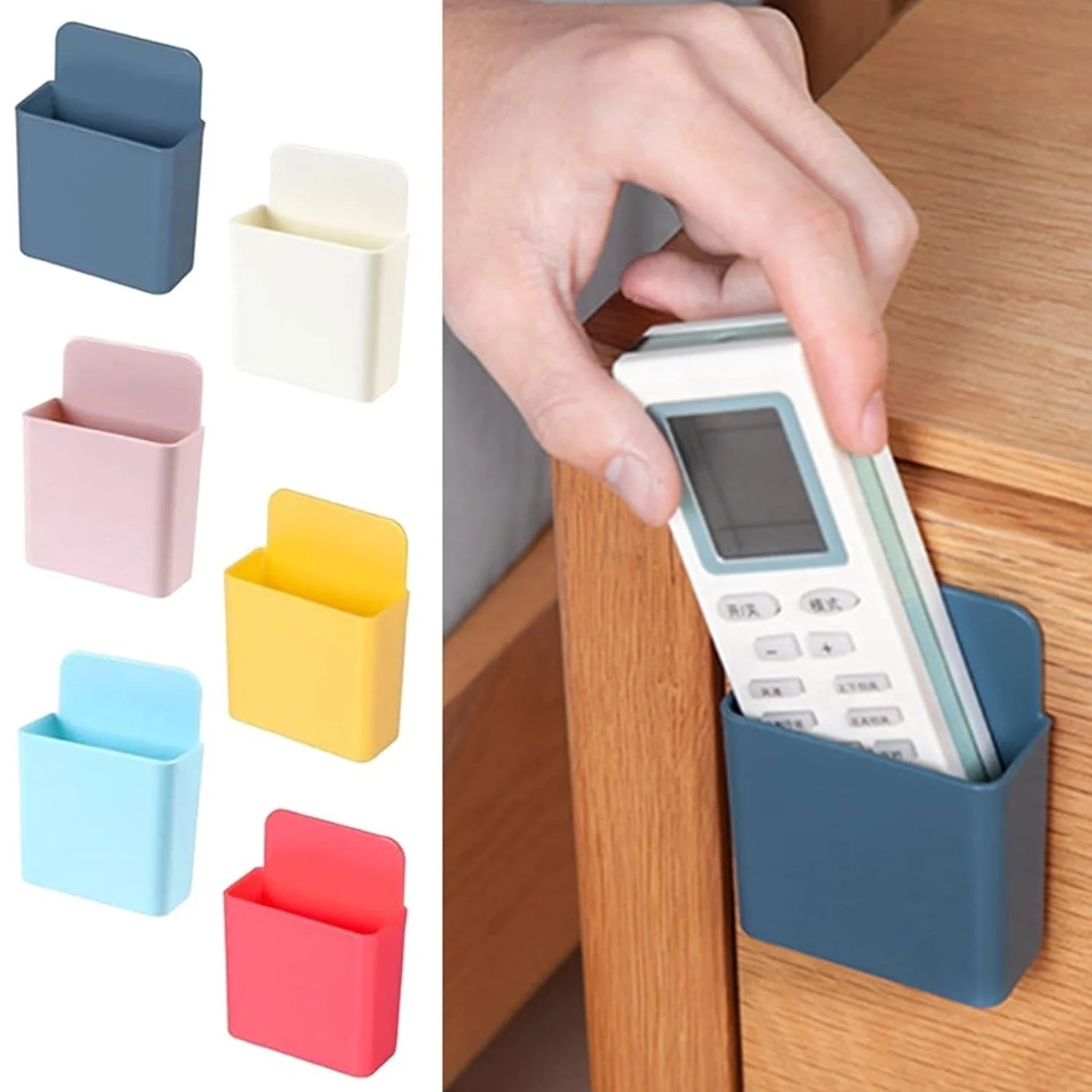 8485 Multipurpose Plastic Wall Mounted Remote & Mobile Holder Stand β (Pack of 4) - Image 4