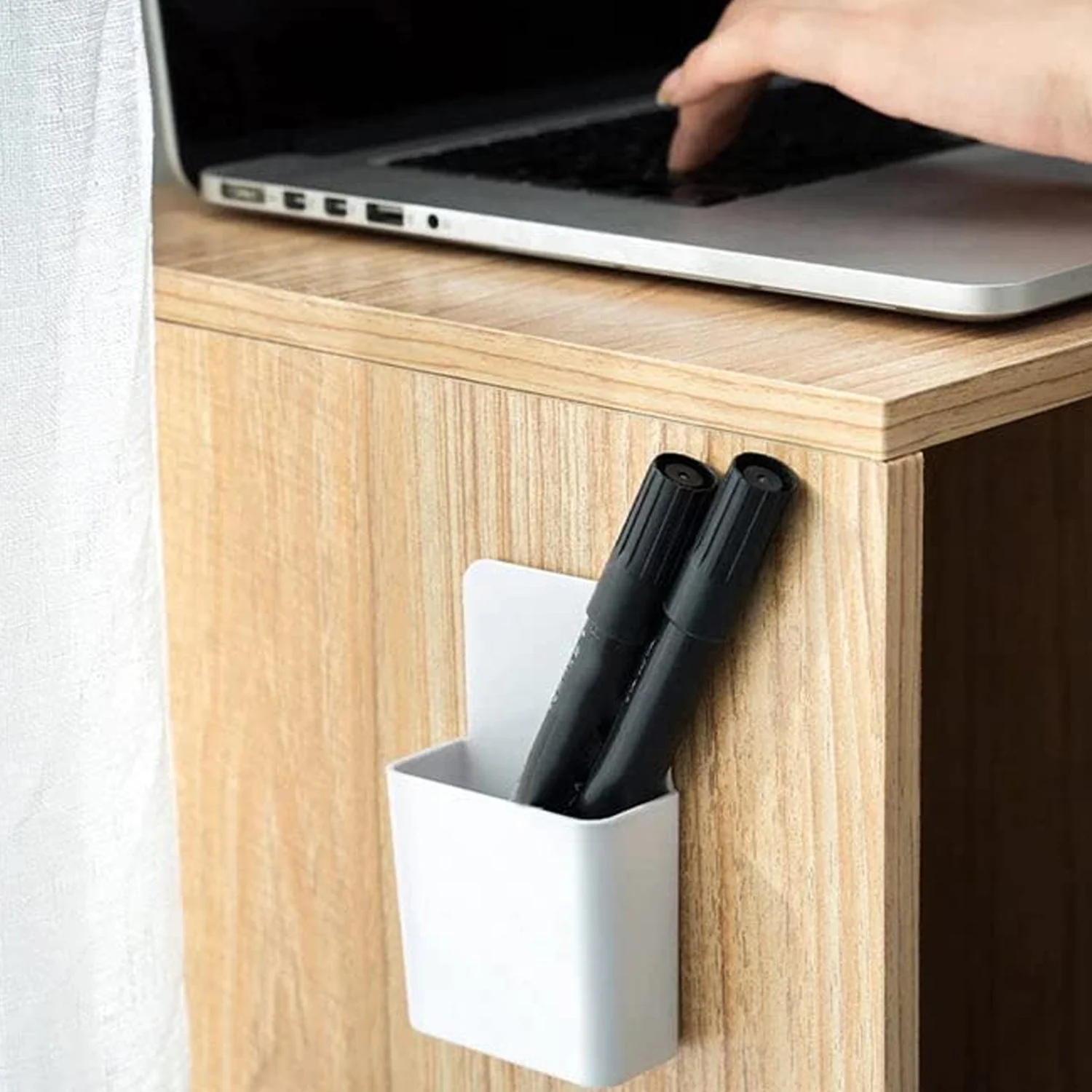 8485 Multipurpose Plastic Wall Mounted Remote & Mobile Holder Stand β (Pack of 4) - Image 5