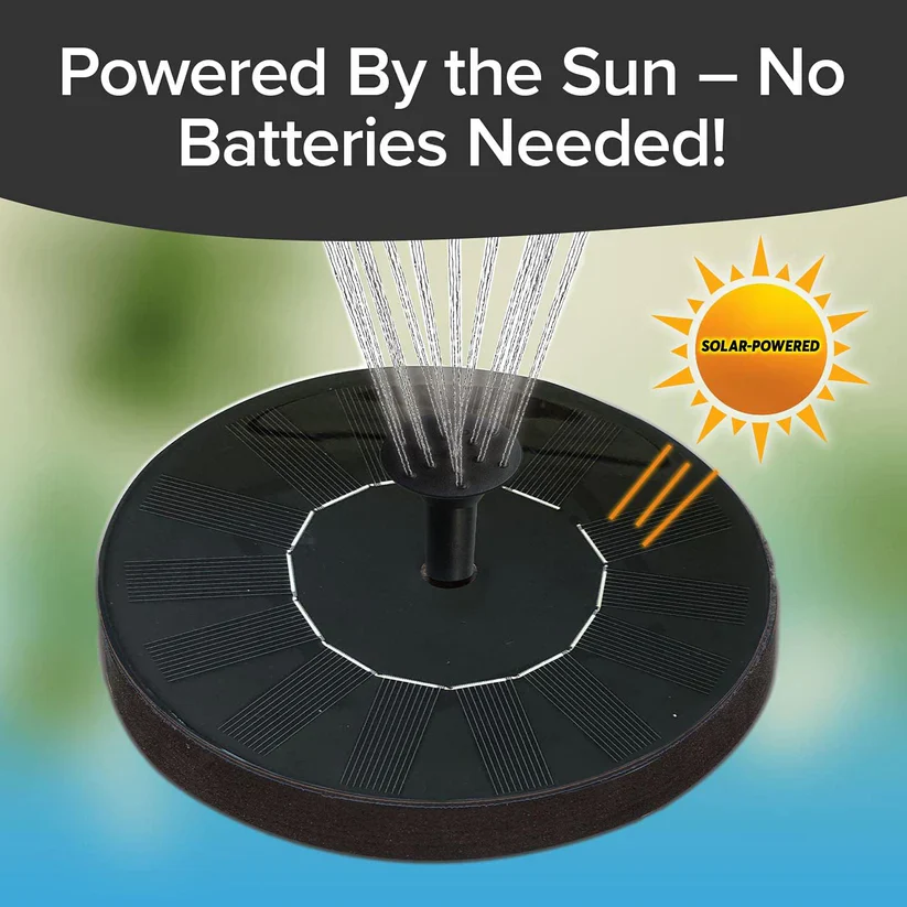 8603 Fast Fountain by Pocket Hose - Solar-Powered - Instantly Adds a Water Feature Virtually Anywhere - 5 Spray Modes - No Installation or Batteries Required - Great for Bird Baths, Pools, Pond & More (1 Pc) - Image 2