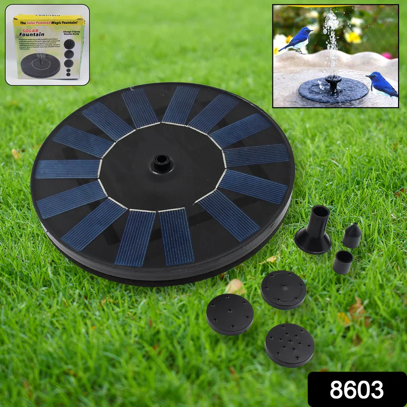 8603 Fast Fountain by Pocket Hose - Solar-Powered - Instantly Adds a Water Feature Virtually Anywhere - 5 Spray Modes - No Installation or Batteries Required - Great for Bird Baths, Pools, Pond & More (1 Pc) - Image 3